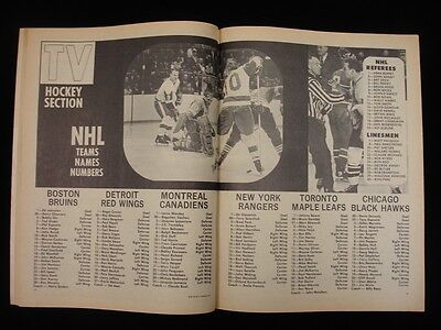 1970 Official National Hockey Annual Magazine - Jacques Plante Cover