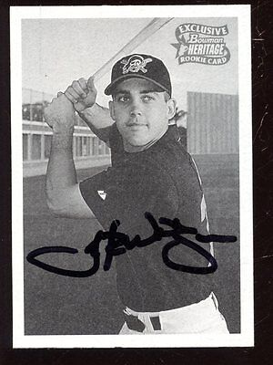 2001 Bowman Heritage Baseball Card #95 Jack Wilson Autographed NRMT