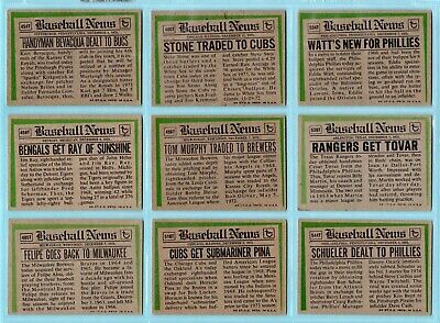 1974 Topps Traded Complete Set of 44 Baseball Cards VG - VG+ 