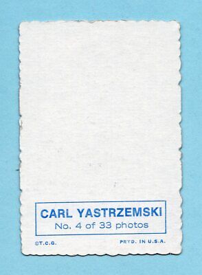 1969 Topps Deckle Edge #4 Carl Yastrzemski Boston Red Sox Baseball Card  