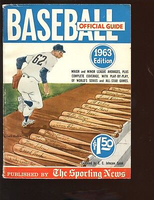 1963 The Sporting News Official Baseball Guide VGEX