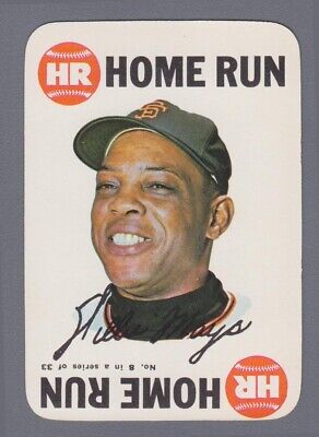 1968 Topps Game Insert #8 Willie Mays San Francisco Giants Baseball Card NM 