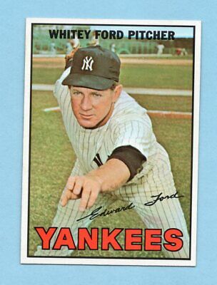 1967 Topps #5 Whitey Ford New York Yankees Baseball Card NM ty dg trc