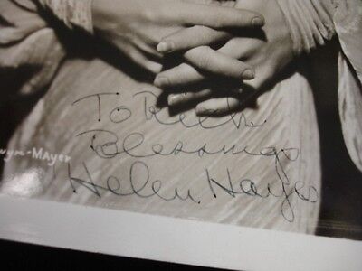 Helen Hayes Autographed 8" x 10" Black & White Photograph - B&E Holo