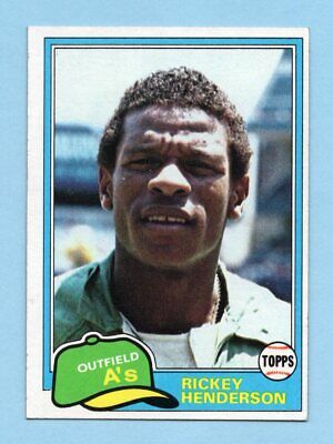 1981 Topps  #261 Rickey Henderson Oakland A's Baseball Card NM o/c   