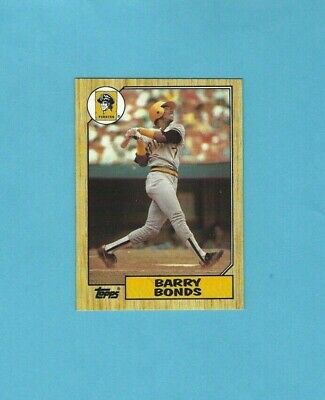 1987 Topps #320 Barry Bonds Pittsburgh Pirates Rookie Baseball Card NM