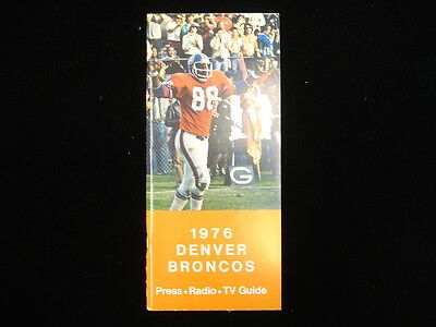 1976 Denver Broncos NFL Media Guide