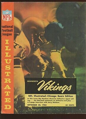 September 20 1964 1963 NFL Program Minnesota Vikings at Chicago Bears EX