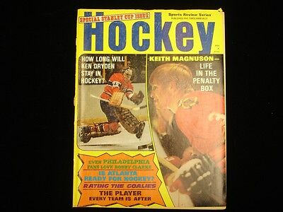 December/March 1972 Sports Review Hockey Magazine - Magnuson & Dryden Cover