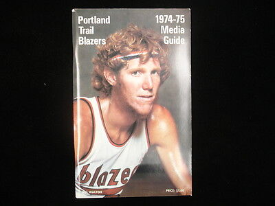 1974-75 Portland Trail Blazers Basketball Media Guide