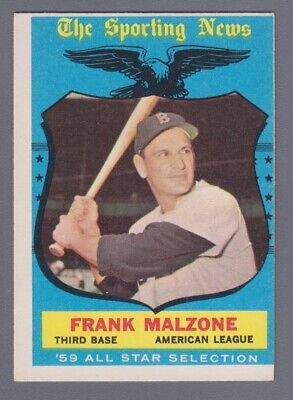 1959 Topps #558 Frank Malzone All-Star Boston Red Sox Baseball Card EX+ o/c