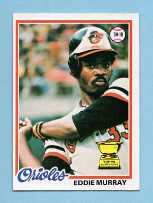 1978 Topps #36 Eddie Murray Baltimore Orioles Rookie Baseball Card NM o/c       