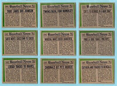 1974 Topps Traded Complete Set of 44 Baseball Cards VG - VG+ 