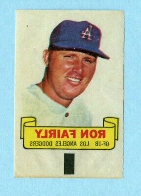 1966 Topps Rub-Off Ron Fairly Los Angeles Dodgers