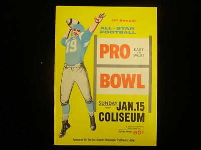 January 15, 1961 Pro Bowl All-Star Program – 11th Annual @ LA Coliseum