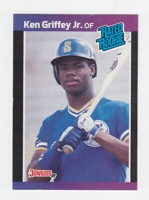 1989 Donruss #33 Ken Griffey Jr. Seattle Mariners Rookie Baseball Card Ex/Mt 