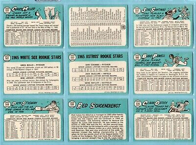 1965 Topps Lot of 12 Different 7th Series Baseball Cards NM ap wrk/cres