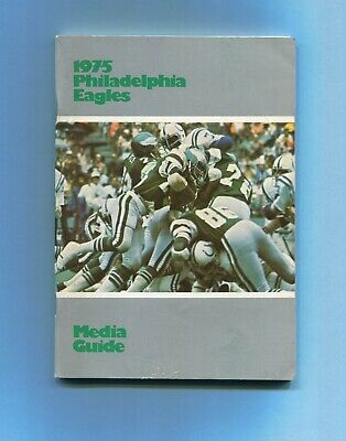 1975 Philadelphia Eagles NFL Media Guide Bill Bergey & Charles Young Back Cover