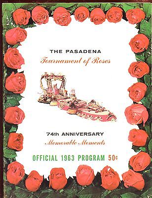 1963 NCAA Football Tournament of Roses Program VGEX