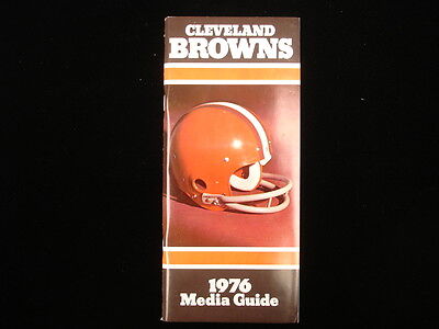 1976 Cleveland Browns NFL Media Guide