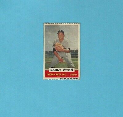 1960 Bazooka #28 Early Wynn Chicago White Sox Baseball Card  