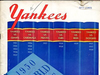 1950 World Series Program Philadelphia Phillies at New York Yankees