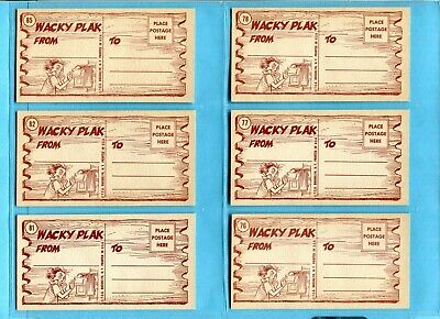 1959 Topps Wacky Plaks Starter Set Lot of 43 Different Cards EX+ - Ex/Mt   