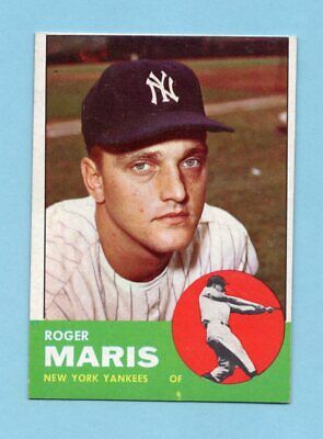 1963 Topps #120 Roger Maris New York Yankees Baseball Card Ex/Mt o/c 