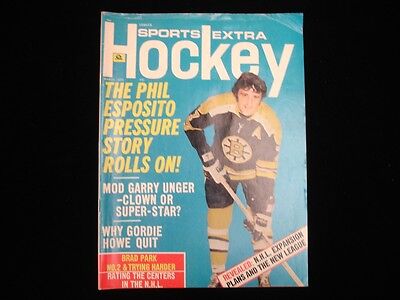 March 1972 Sports Extra Hockey Magazine - Phil Esposito Bruins Cover