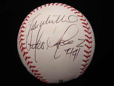 2005 Cleveland Indians Autographed Baseball - 12 Signatures - B&E Hologram