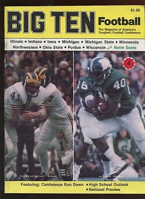 July 1976 Big Ten NCAA Football Magazine EX+