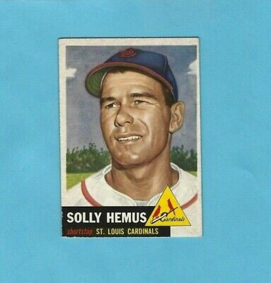 1953 Topps #231 Solly Hemus St Louis Cardinals Baseball Card  EX+