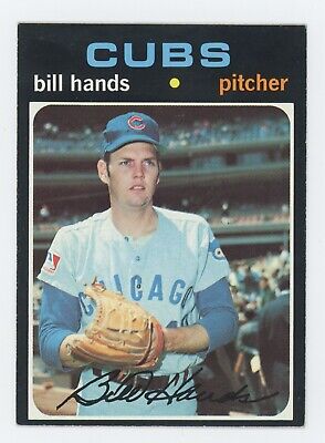 1971 Topps #670 Bill Hands Chicago Cubs High Number Baseball Card Ex/Mt  