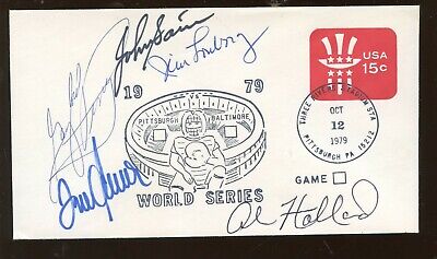 1979 World Series Autographed Envelope 5 Signatures Tom Seaver