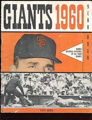 1960 San Francisco Giants Baseball Yearbook VG