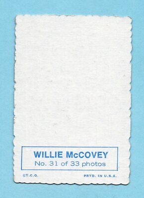 1969 Topps Deckle Edge #31 Willie McCovey San Francisco Giants Baseball Card  