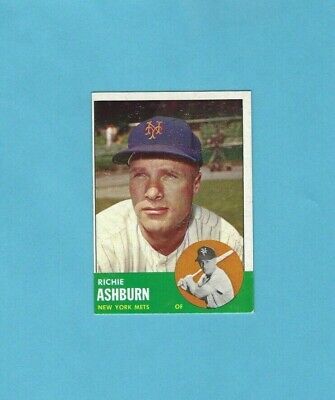 1963 Topps #135 Richie Ashburn New York Mets Baseball Card  