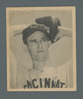 1948 Bowman #2 Ewell Blackwell Cincinnati Reds Rookie Baseball Card Ex - Ex+  