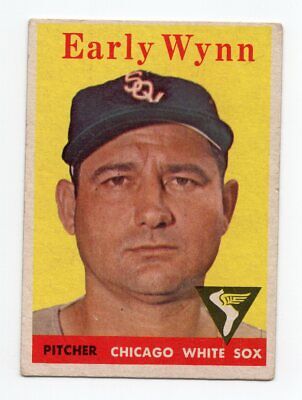 1958 Topps #100 Early Wynn Chicago White Sox Baseball Card Vg/Ex