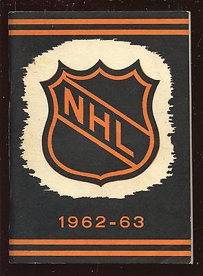 1962/1963 NHL Hockey Press & Radio Guide EXMT