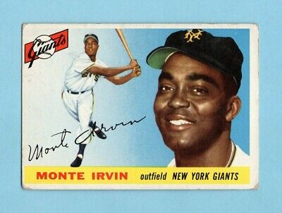 1955 Topps #100 Monte Irvin New York Giants Baseball Card Vg/Ex