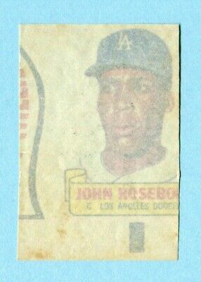 1966 Topps Rub-Off John Roseboro Los Angeles Dodgers