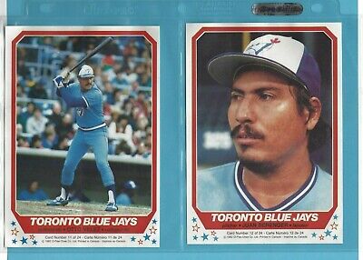 1982 O-Pee-Chee Toronto Blue Jays & Montreal Expos Baseball Poster Set of 24 NM 