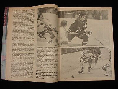 November 1971 Hockey World Magazine - Gerry Cheevers Bruins Cover