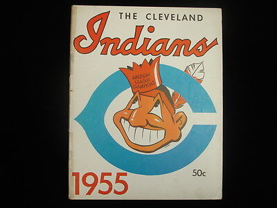 1955 Cleveland Indians Baseball Yearbook