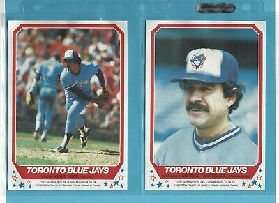 1982 O-Pee-Chee Toronto Blue Jays & Montreal Expos Baseball Poster Set of 24 NM 