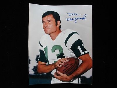 Don Maynard NY Jets Autographed Color 8" x 10" Photograph - B&E Hologram