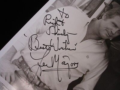 Lee Majors Autographed 8" x 10" Black & White Photograph - B&E Holo