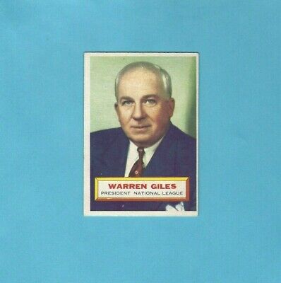 1956 Topps #2 Warren Giles NL President Baseball Card EX