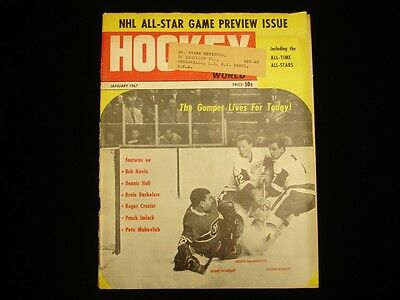 January 1967 Hockey World Magazine - Ullman, MacGregor, Worsley Cover